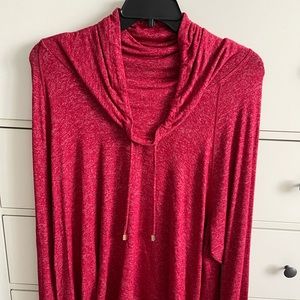 Calvin Klein size 2X Red cowl neck top
